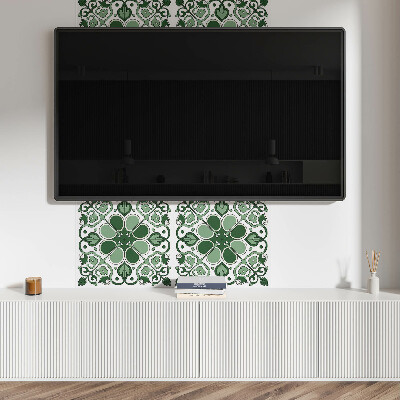 Wall panel square Flora with leaf motif