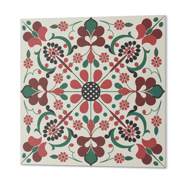 Wall paneling Flowers in balance symmetrical design