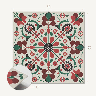 Wall paneling Flowers in balance symmetrical design