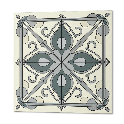 Pvc wall panel square Flowers with elegant decorations