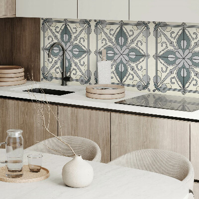 Pvc wall panel square Flowers with elegant decorations