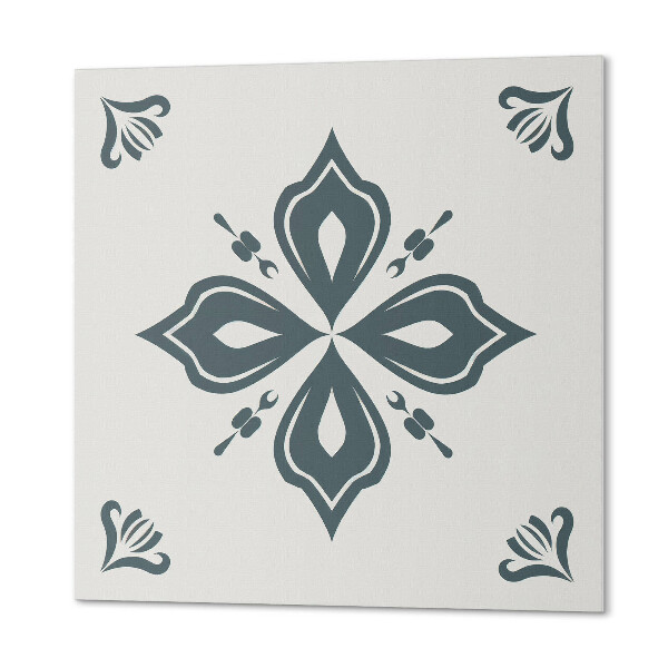 Pvc wall panel square Cross Flower Pattern