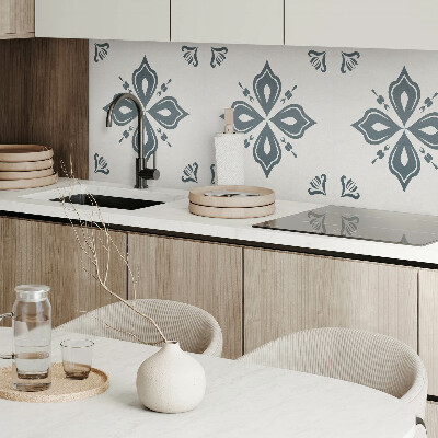 Pvc wall panel square Cross Flower Pattern