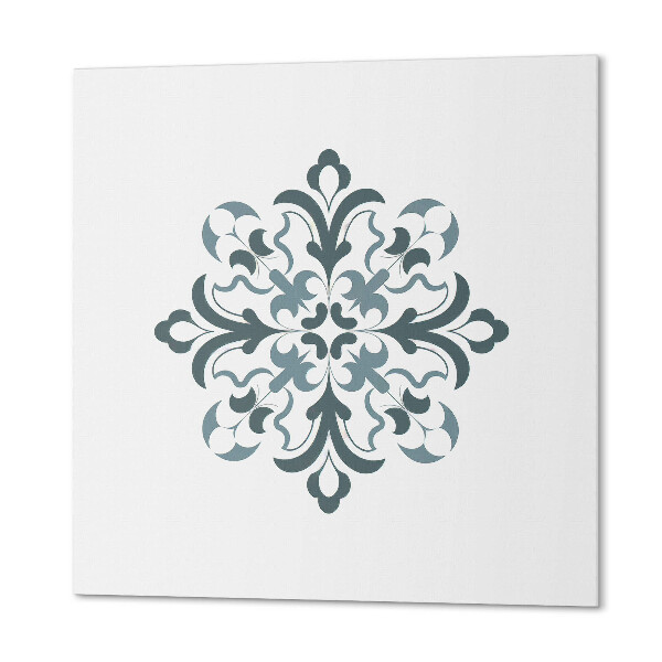 Wall panel square Harmony of flower shapes