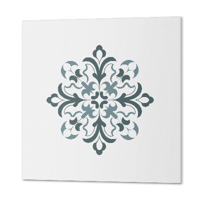 Wall panel square Harmony of flower shapes