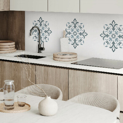Wall panel square Harmony of flower shapes