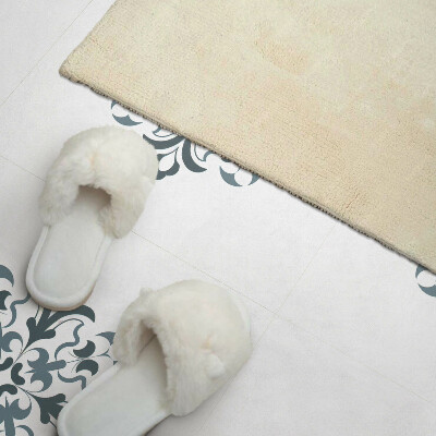 Wall panel square Harmony of flower shapes