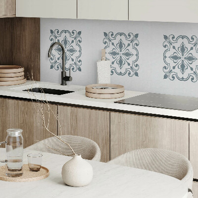 Wall paneling Pattern with plant decorations