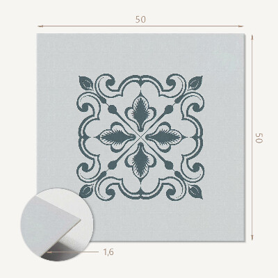 Wall paneling Pattern with plant decorations