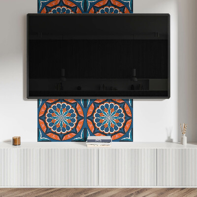 Wall paneling Mandala pattern with leaf motif