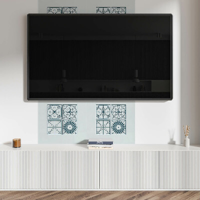 Pvc wall panel square Geometry in a tiled version