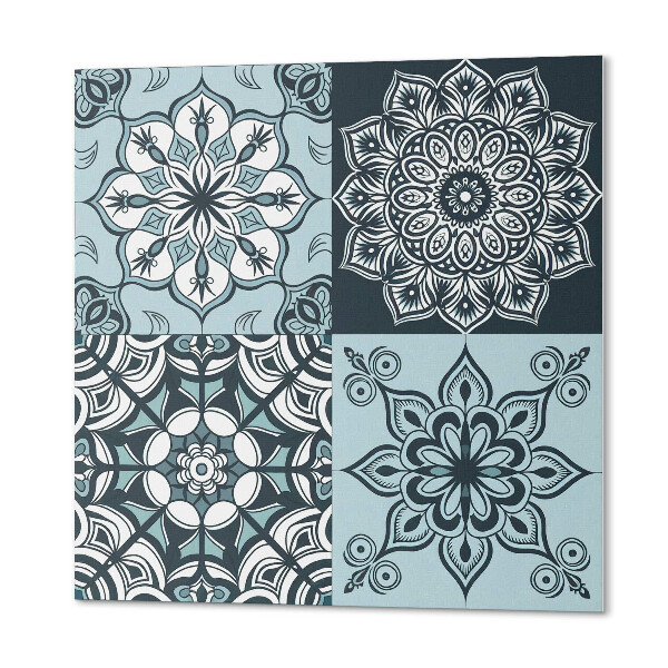 Wall panel square Mesh mandalas in patterns