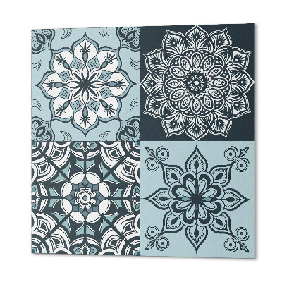Wall panel square Mesh mandalas in patterns