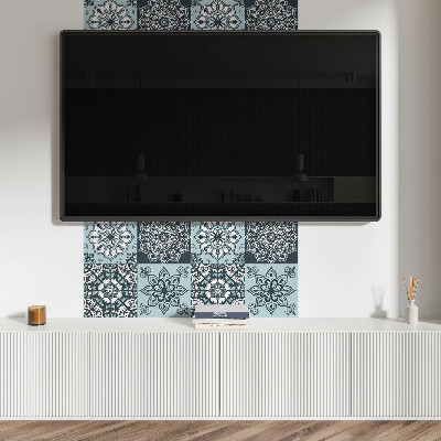 Wall panel square Mesh mandalas in patterns