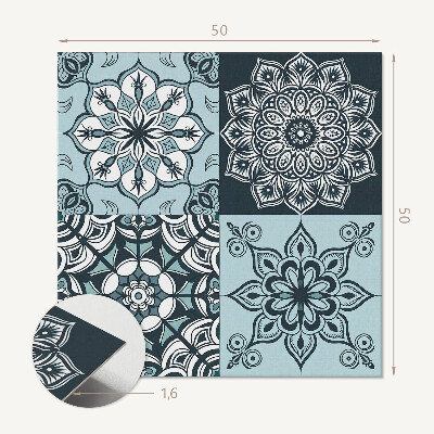Wall panel square Mesh mandalas in patterns