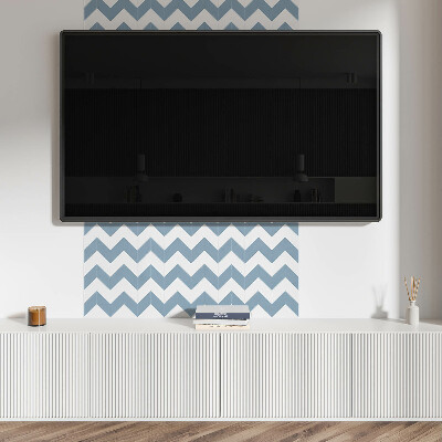 Wall paneling Dynamic zigzags in the design
