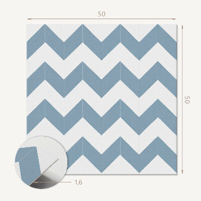 Wall paneling Dynamic zigzags in the design