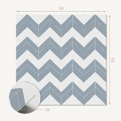Pvc wall panel square Lines in a zigzag style