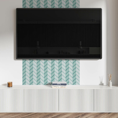 Wall panel square Zigzag line design