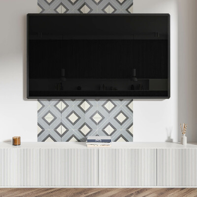 Pvc wall panel square Geometry in shades of pastels