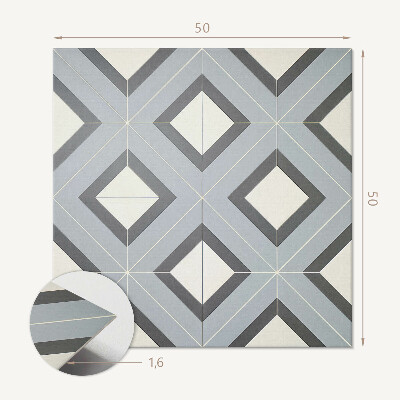 Pvc wall panel square Geometry in shades of pastels