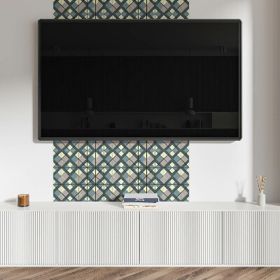 Wall panel square Geometric grid pattern