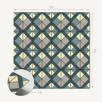 Wall panel square Geometric grid pattern
