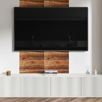 Pvc wall panel square Rustic Wood Motif