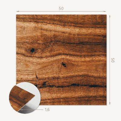 Pvc wall panel square Rustic Wood Motif