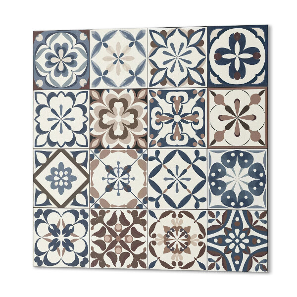 Wall panel square Stylish tile motifs