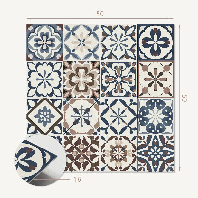 Wall panel square Stylish tile motifs