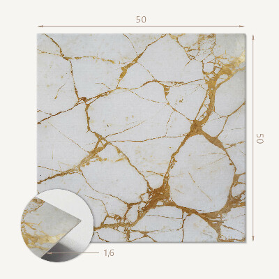 Wall panel square Elegant marble pattern with intricate veins
