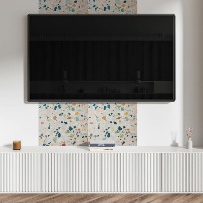 Pvc wall panel square Patterned stone mosaic