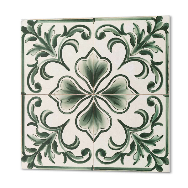 Wall panel square Hearts surrounded by leaves