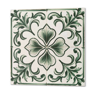 Wall panel square Hearts surrounded by leaves