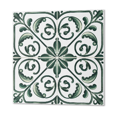 Wall panel square Decorative plants with intricate ornaments