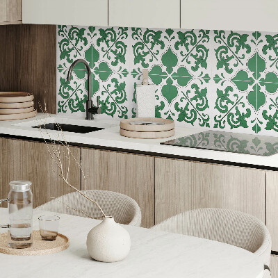 Wall paneling Decorative plant accents with ornaments