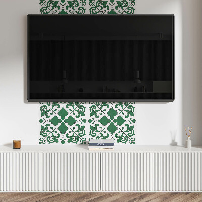 Wall paneling Decorative plant accents with ornaments