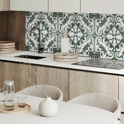 Pvc wall panel square Floral motifs in a square arrangement