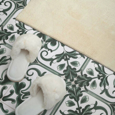 Pvc wall panel square Floral motifs in a square arrangement