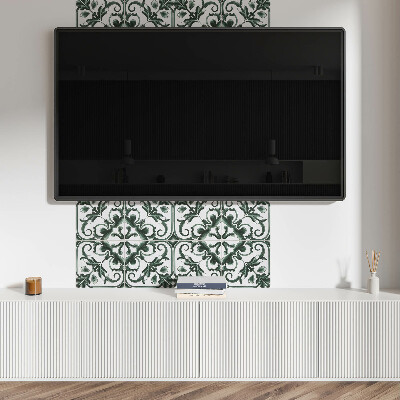 Pvc wall panel square Floral motifs in a square arrangement