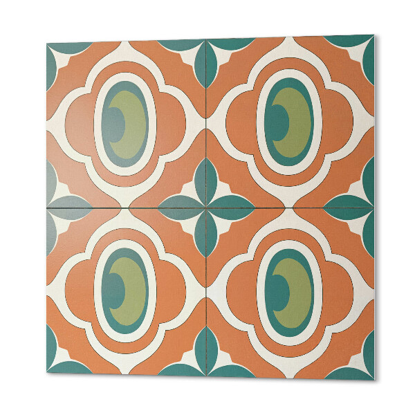Wall panel square Mosaic with plant elements