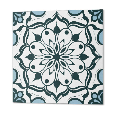 Pvc wall panel square Mandala with floral pattern