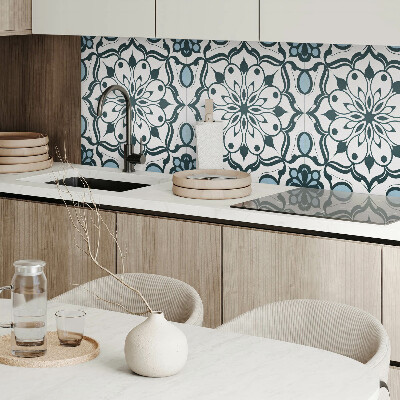 Pvc wall panel square Mandala with floral pattern