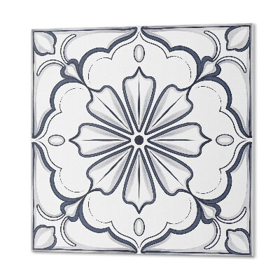 Wall paneling Drawing of flowers on a tile