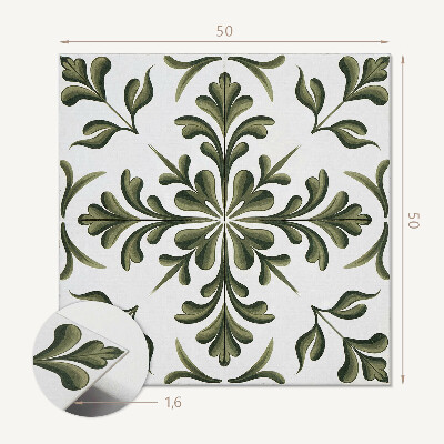 Pvc wall panel square Plant motif