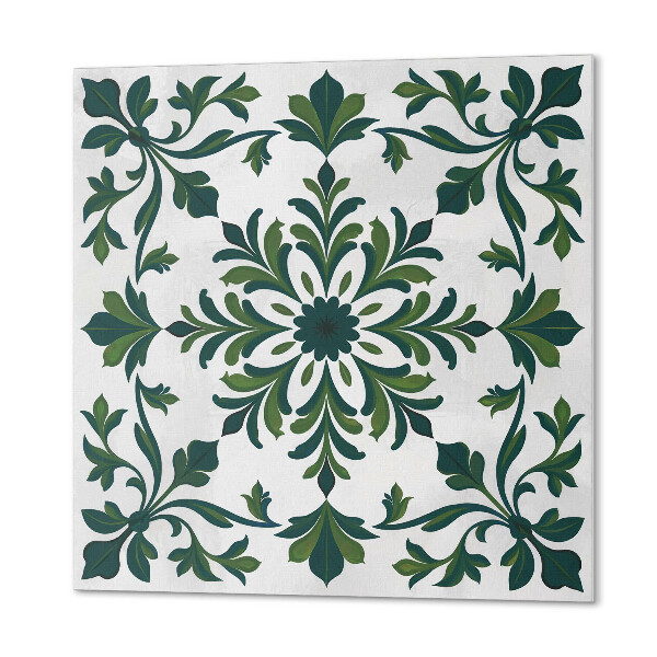 Wall panel square Decorative plant pattern with ornaments