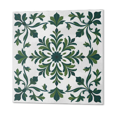 Wall panel square Decorative plant pattern with ornaments