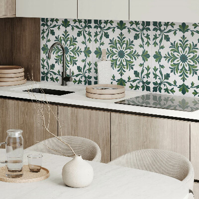 Wall panel square Decorative plant pattern with ornaments