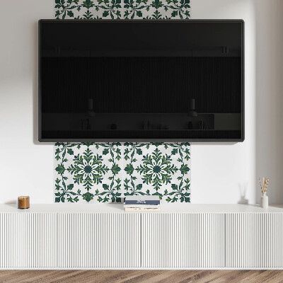 Wall panel square Decorative plant pattern with ornaments